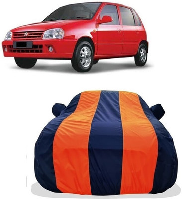Tricway Car Cover For Maruti Suzuki Zen Lxi (With Mirror Pockets)(Orange)