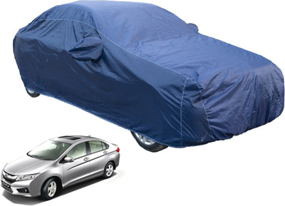 Auto Hub Car Cover For Honda City i-Dtec (With Mirror Pockets)(Blue)