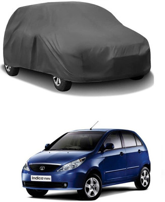 ARNEJA Car Cover For Tata Indica Vista (Without Mirror Pockets)(Grey)