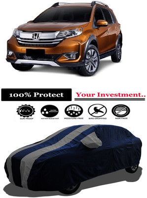 Amexride Car Cover For Honda BRV i-VTEC V MT (With Mirror Pockets)(Grey)
