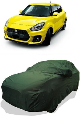 QLAX Car Cover For Maruti Swift VXI Petrol (With Mirror Pockets)(Green)