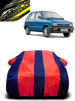 FRONCH Car Cover For Maruti Suzuki 800 DUO Std LPG (With Mirror Pockets)(Red, Blue)