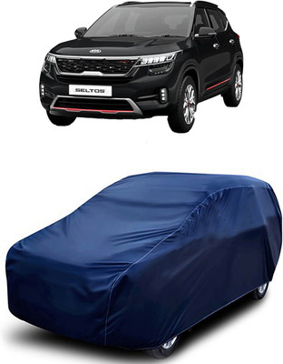 MoTRoX Car Cover For Kia SELTOS (Without Mirror Pockets)(Blue)
