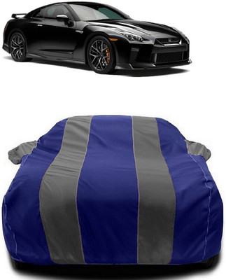 Autoprime Car Cover For Nissan GT-R 3.8 V6 (With Mirror Pockets)(Grey, Blue)