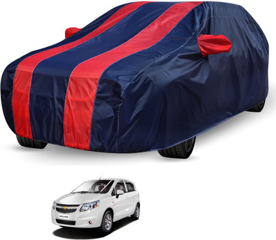 Auto Hub Car Cover For Chevrolet Sail UVA (Without Mirror Pockets)(Black, Red)