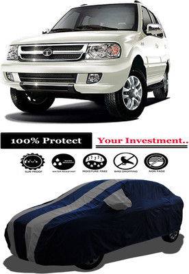 Amexride Car Cover For Tata Safari VTT LX (With Mirror Pockets)(Grey)