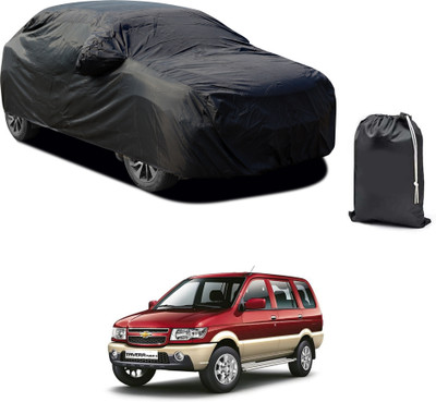 PAGORA Car Cover For Chevrolet Tavera (With Mirror Pockets)(Black)