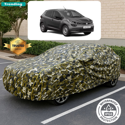 CODOKI Car Cover For Tata Altroz XM Petrol (With Mirror Pockets)(Yellow, Black)