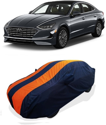 Coxtor Car Cover For Hyundai Sonata (With Mirror Pockets)(Orange)