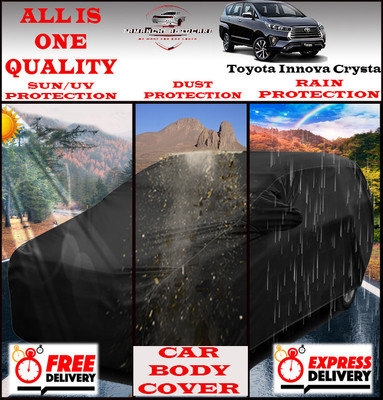 Tamanchi Autocare Car Cover For Toyota Innova Crysta(Black)
