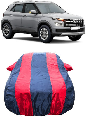 Wegather Car Cover For Hyundai Venue S Petrol (With Mirror Pockets)(Red)