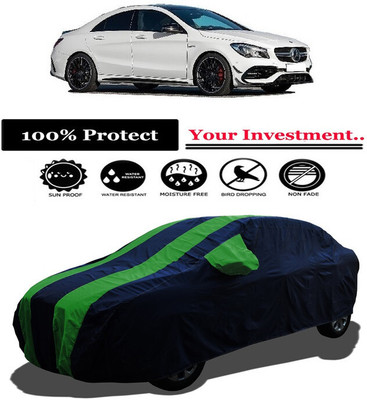 Amexride Car Cover For Mercedes Benz CLA AMG 45 (With Mirror Pockets)(Green)