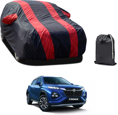 PAGORA Car Cover For Maruti Suzuki Fronx (With Mirror Pockets)(Red, For 2019, 2020, 2021, 2022, 2023 Models)