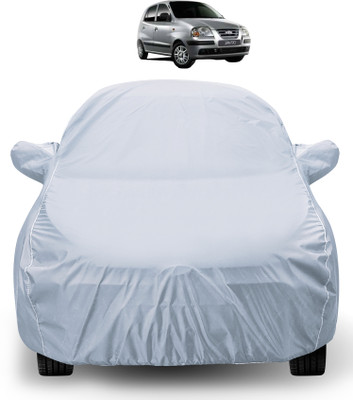 Auto Hub Car Cover For Hyundai Santro (With Mirror Pockets)(Silver)