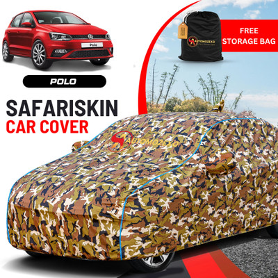 AUTOMOZEXO Car Cover For Volkswagen Polo (With Mirror Pockets)(Multicolor)