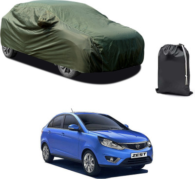 CODOKI Car Cover For Tata Zest (With Mirror Pockets)(Green)