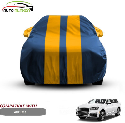 AUTO ALAXON Car Cover For Audi Q7 (With Mirror Pockets)(Blue, Yellow)