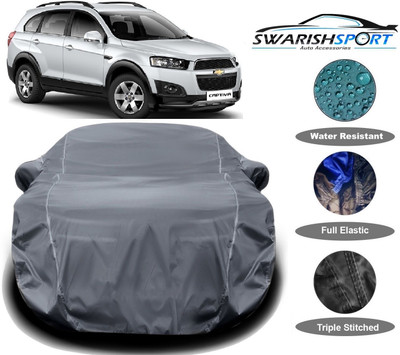 Swarish Car Cover For Chevrolet Captiva (With Mirror Pockets)(Grey)