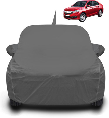 Auto Hub Car Cover For Honda Amaze (With Mirror Pockets)(Grey)