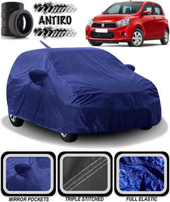 ANTIRO Car Cover For Maruti Suzuki Celerio (With Mirror Pockets)(Blue)