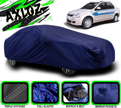 AXLOZ Car Cover For Mahindra e-Verito (With Mirror Pockets)(Blue)