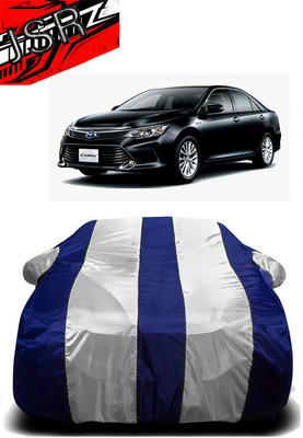 J S R Car Cover For Toyota Camry (With Mirror Pockets)(White, Blue)