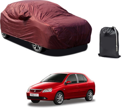 GOSHIV-car and bike accessories Car Cover For Tata Indigo CS (With Mirror Pockets)(Maroon)