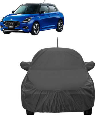 Auto Hub Car Cover For Maruti Swift Hybrid (With Mirror Pockets)(Grey)