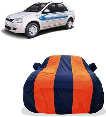 Tricway Car Cover For Mahindra E Verito D2 (With Mirror Pockets)(Orange)