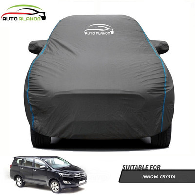 AUTO ALAXON Car Cover For Toyota Innova Crysta (With Mirror Pockets)(Black)