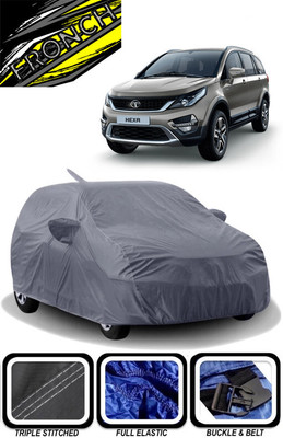 FRONCH Car Cover For Tata Hexa XT 4X4 Diesel (With Mirror Pockets)(Grey)