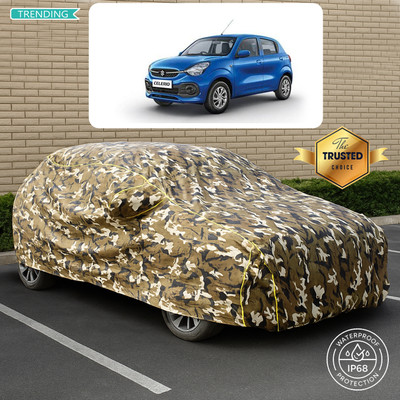 CODOKI Car Cover For Maruti CelerioX AMT ZXI (With Mirror Pockets)(Yellow, Multicolor)