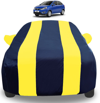 Amanzo Car Cover For Tata Zest (With Mirror Pockets)(Yellow)