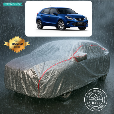 CODOKI Car Cover For Toyota Glanza G CVT Petrol (With Mirror Pockets)(Silver)