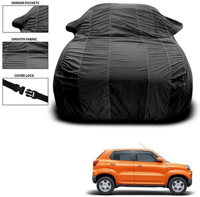ANTHUB Car Cover For Maruti Suzuki S-Presso (With Mirror Pockets)(Black, For 2019, 2020, 2021, 2022, 2023, 2024 Models)