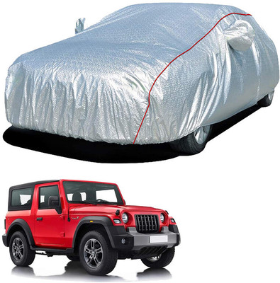 SS FOR YOUR SMART NEEDS Car Cover For Mahindra Thar (With Mirror Pockets)(Silver, For 2020 Models)