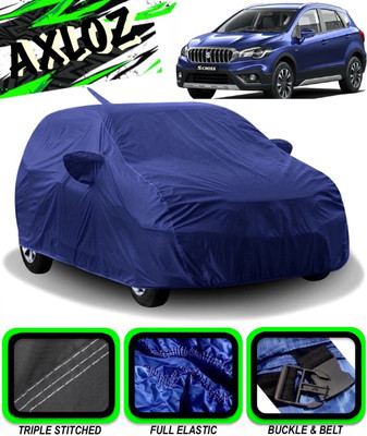 AXLOZ Car Cover For Toyota Camry (With Mirror Pockets)(Blue)
