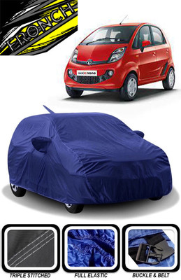 FRONCH Car Cover For Tata Nano (With Mirror Pockets)(Blue)