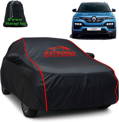 autouniko Car Cover For Renault Kiger (With Mirror Pockets)(Black)