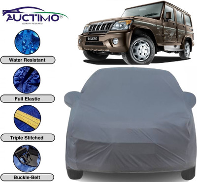 AUCTIMO Car Cover For Mahindra Bolero (With Mirror Pockets)(Grey)