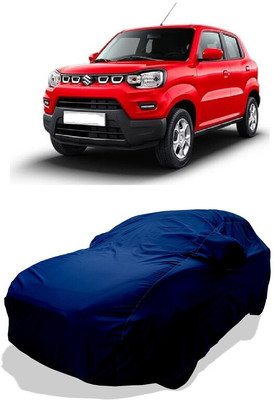 Coxtor Car Cover For Maruti Suzuki S-Presso VXI AT Petrol (With Mirror Pockets)(Blue)