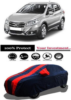 Amexride Car Cover For Maruti Suzuki S-Cross DDiS 320 Delta (With Mirror Pockets)(Red)