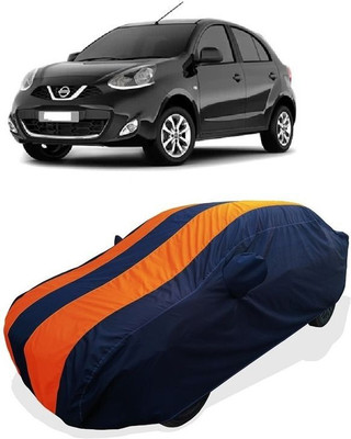 QLAX Car Cover For Maruti Micra XV D Diesel (With Mirror Pockets)(Orange)
