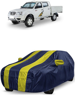 ANTOFY Car Cover For Tata Xenon (With Mirror Pockets)(Yellow, Blue)