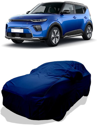 Coxtor Car Cover For Kia Soul EV (With Mirror Pockets)(Blue)