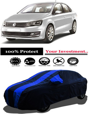 Amexride Car Cover For Volkswagen Vento 1.5 TDI Comfortline Diesel (With Mirror Pockets)(Multicolor)