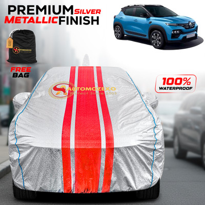 AUTOMOZEXO Car Cover For Renault Kiger (With Mirror Pockets)(Silver)