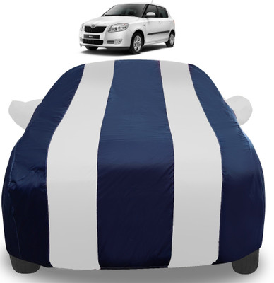 Amanzo Car Cover For Skoda Fabia (With Mirror Pockets)(Silver)