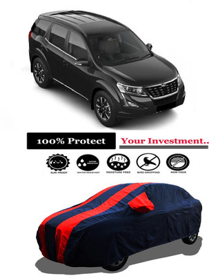 Amexride Car Cover For Mahindra XUV500 W11 Option Diesel (With Mirror Pockets)(Red)
