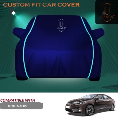 Ukara Car Cover For Toyota Corolla Altis (With Mirror Pockets)(Blue)